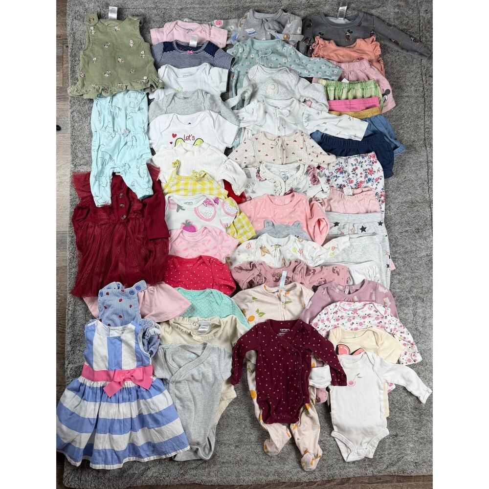 Baby Girl Newborn-6 Months Clothing Bundle